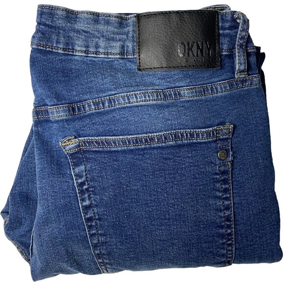 DKNY Mercer Skinny Fit Jeans Men’s 36x30 Blue Stretch Denim - Picture 1 of 9